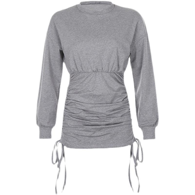 Fashion American Athleisure Pullover Sweater Dress - Robbe Digi.com