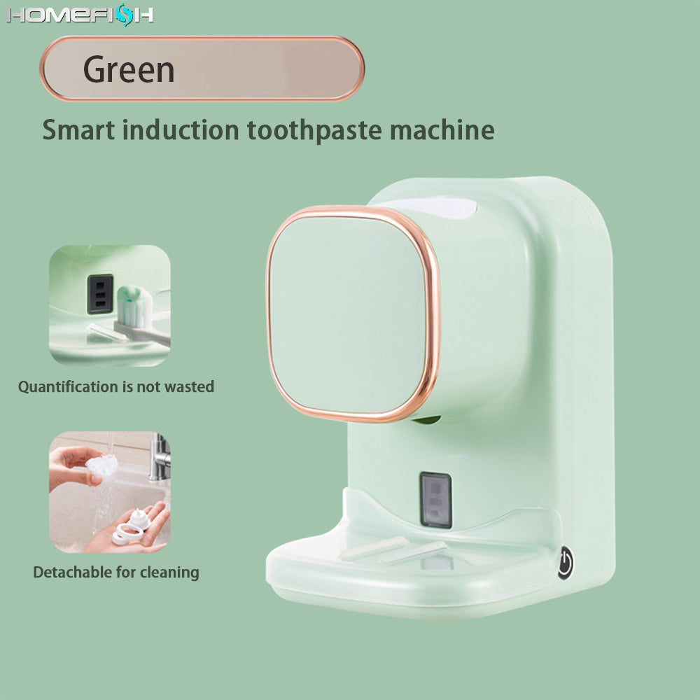 Automatic Induction Squeezing Toothpaste Without Punching Holes  Wall Mounted Lazy Electric Toothpaste Sensor Toothbrush Holder - Robbe Digi.com