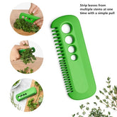 Mini vegetable peeler for removing leaves from stems