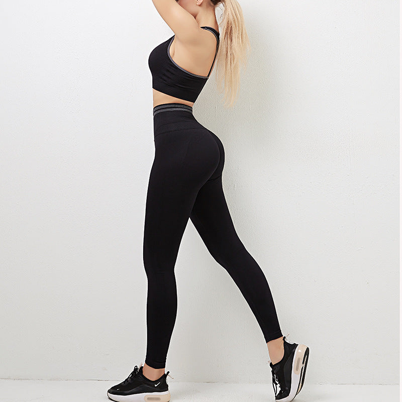 Women Workout Activewear Sports-Bra Outfit Leggings Seamless Fitness High-Waist New Gym - Robbe Digi.com