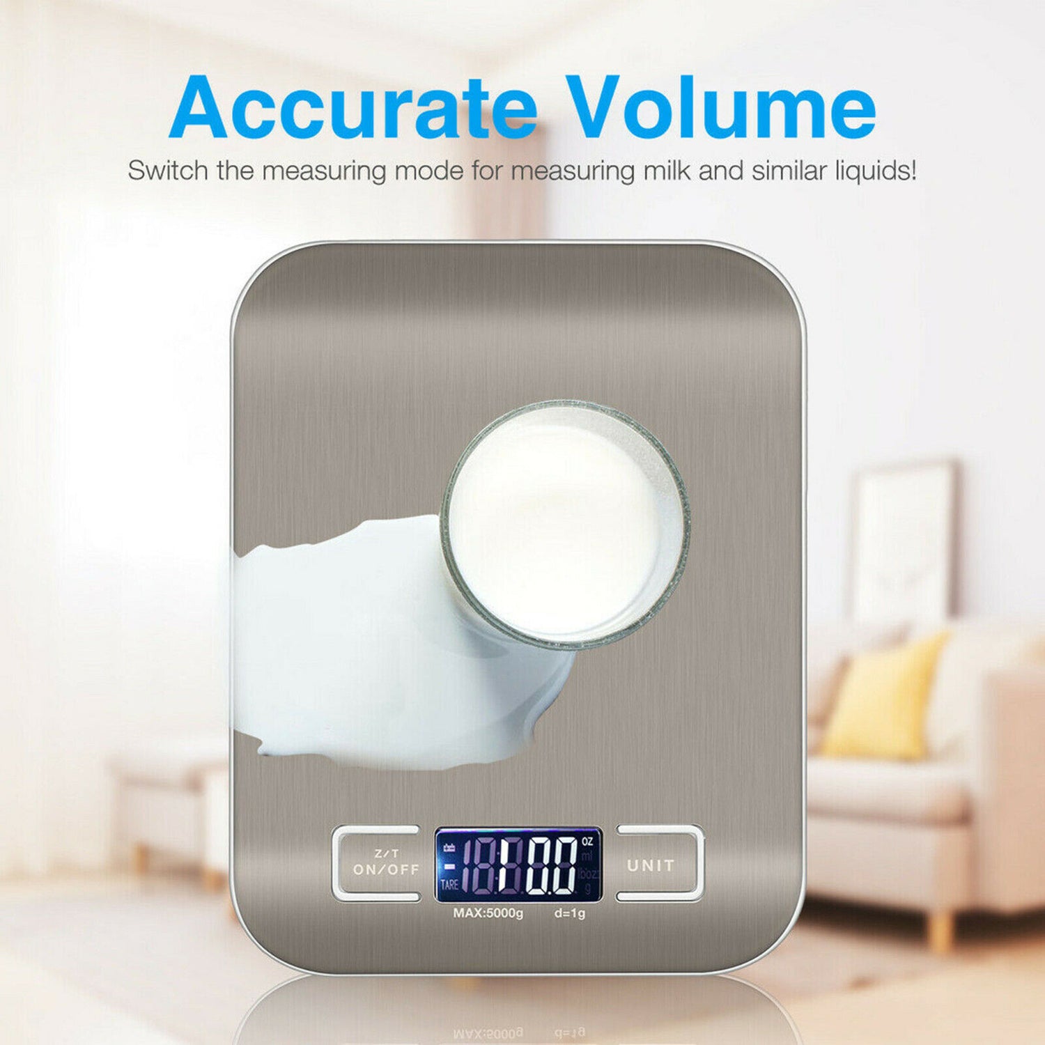 Digital food scale with LCD display for diet and baking