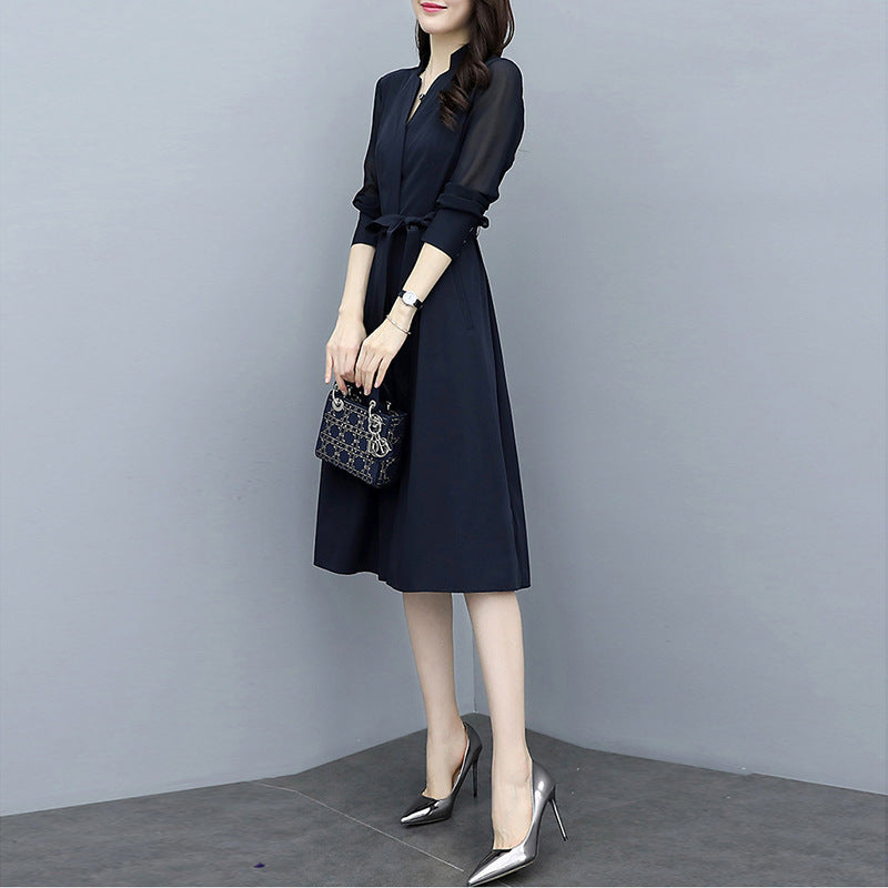 Summer dress summer V-neck waist was thin - Robbe Digi.com