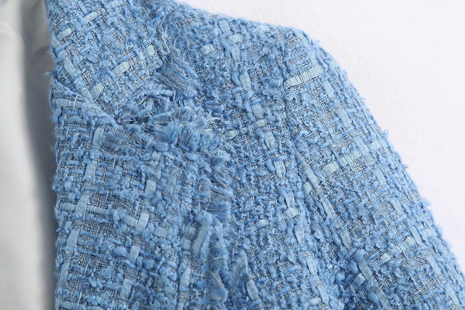 Retro loose suit tweed women's blazer jacket casual women streetwear - Robbe Digi.com