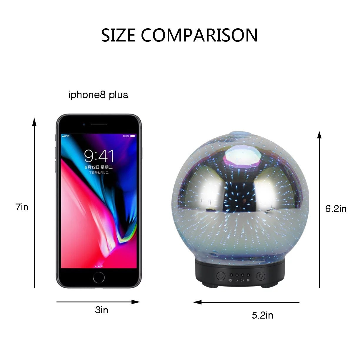 7 LED Color Lighting Modes 3D Aromatherapy Essential Diffuser Fragrance Oil Humidifier - Robbe Digi.com