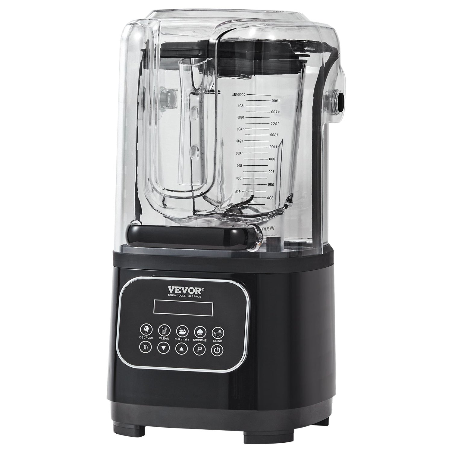 VEVOR professional blender with sound shield for smoothies and ice