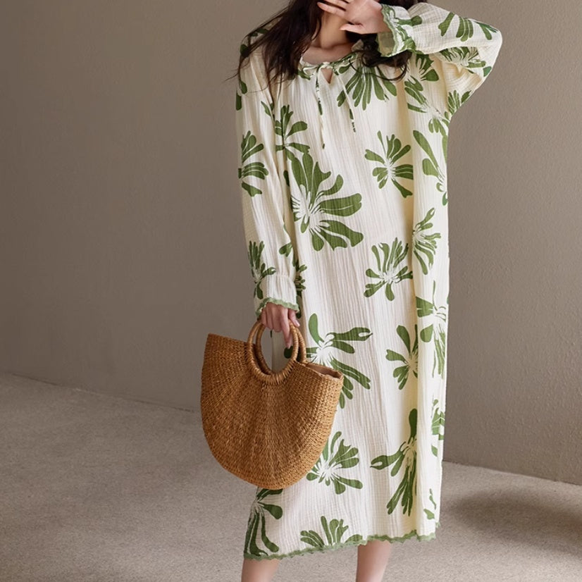 Pajamas Spring And Summer Summer Cotton Gauze Cotton - Robbe Digi.com