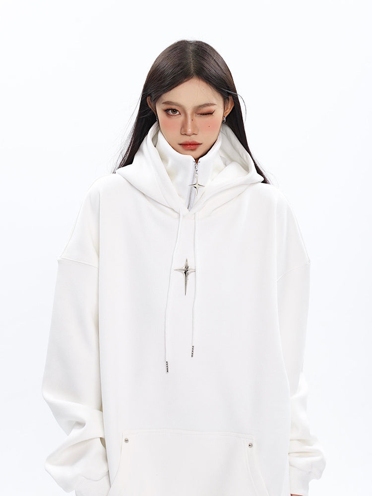 Design Inspired Metal Hooded Hoodie - Robbe Digi.com