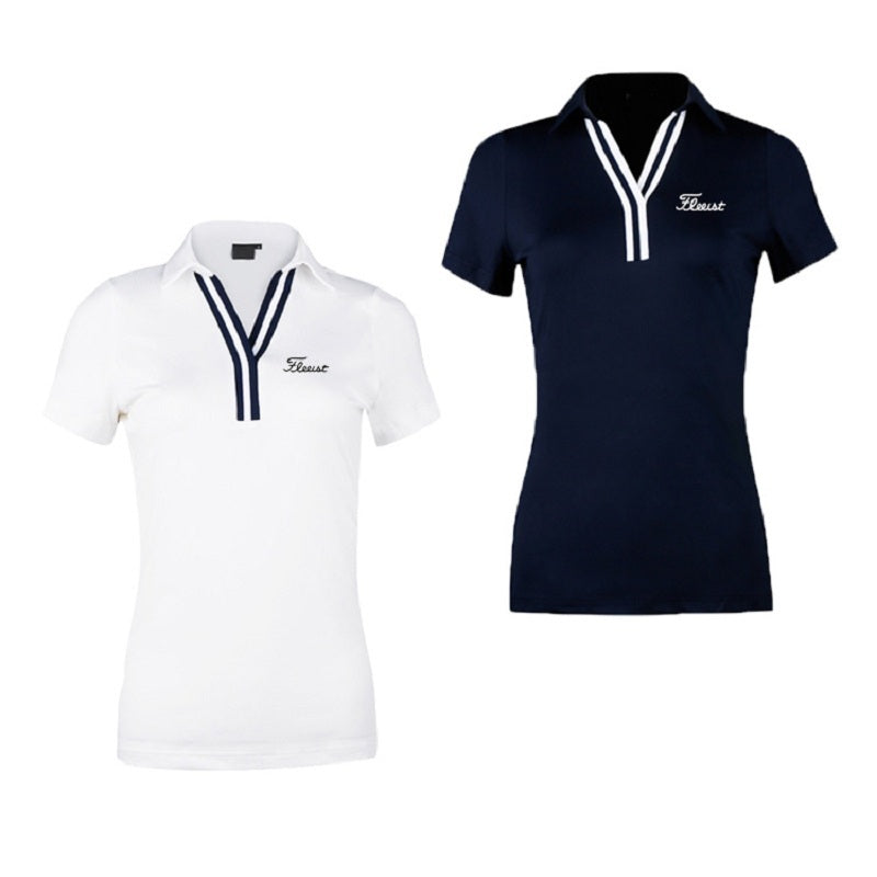 Golf Apparel Women's Tops Slim-fit Breathable Quick-drying Tops For Ladies - Robbe Digi.com