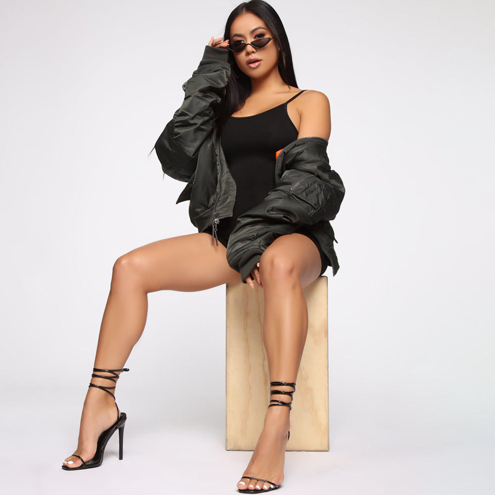 Women's Skinny Athleisure Suspender Jumpsuit - Robbe Digi.com