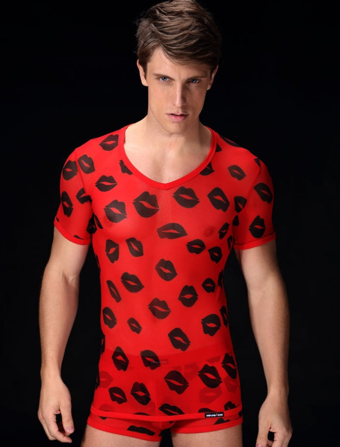 Men's Kiss Mesh Tank Top