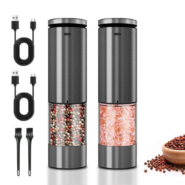 Electric pepper grinder and salt grinder for home kitchen use