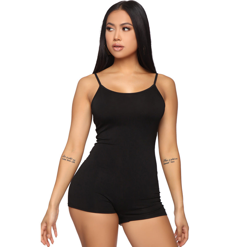 Women's Skinny Athleisure Suspender Jumpsuit - Robbe Digi.com