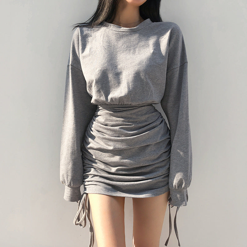 Fashion American Athleisure Pullover Sweater Dress - Robbe Digi.com