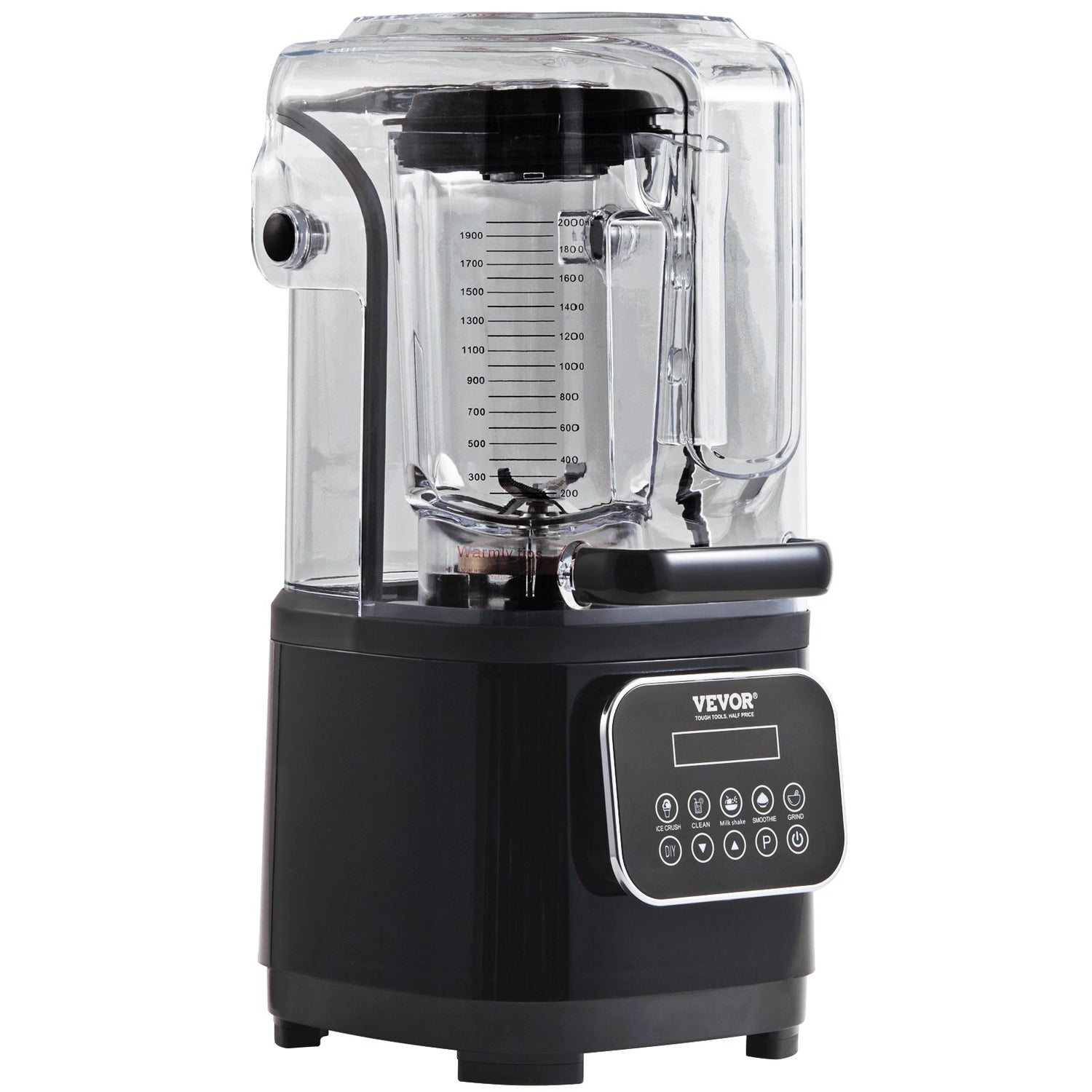 Commercial countertop blender VEVOR 68 oz stainless steel