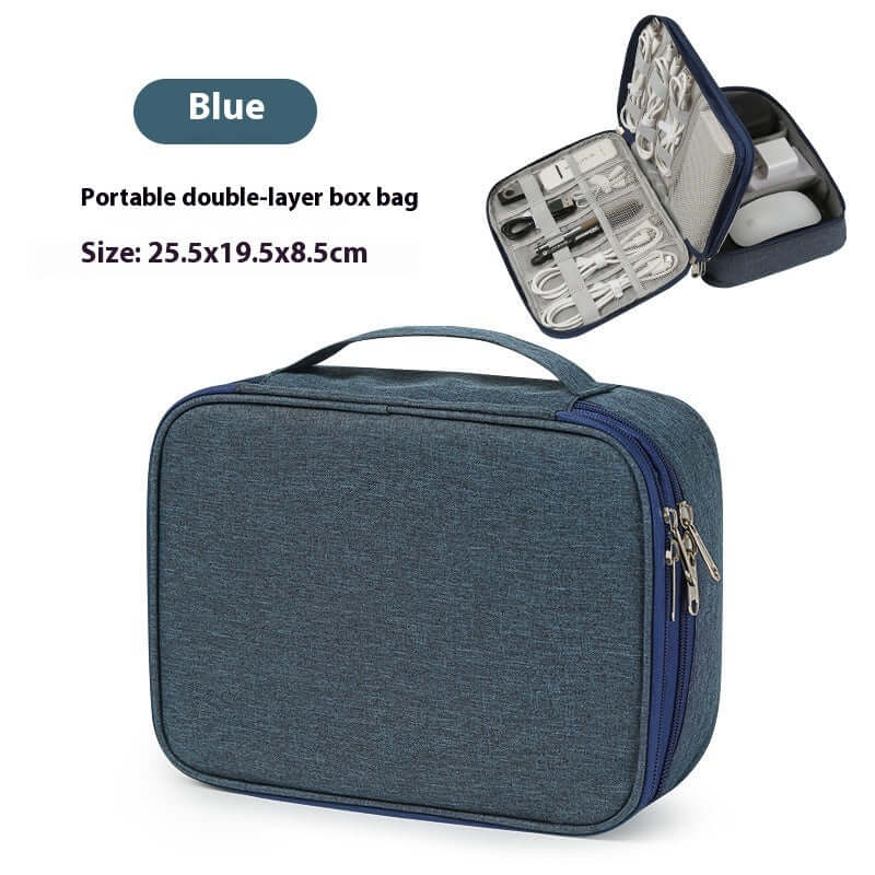 Data Cable Storage Bag Mobile Power Box Travel Portable Digital Accessories Organizing Folders - Robbe Digi.com