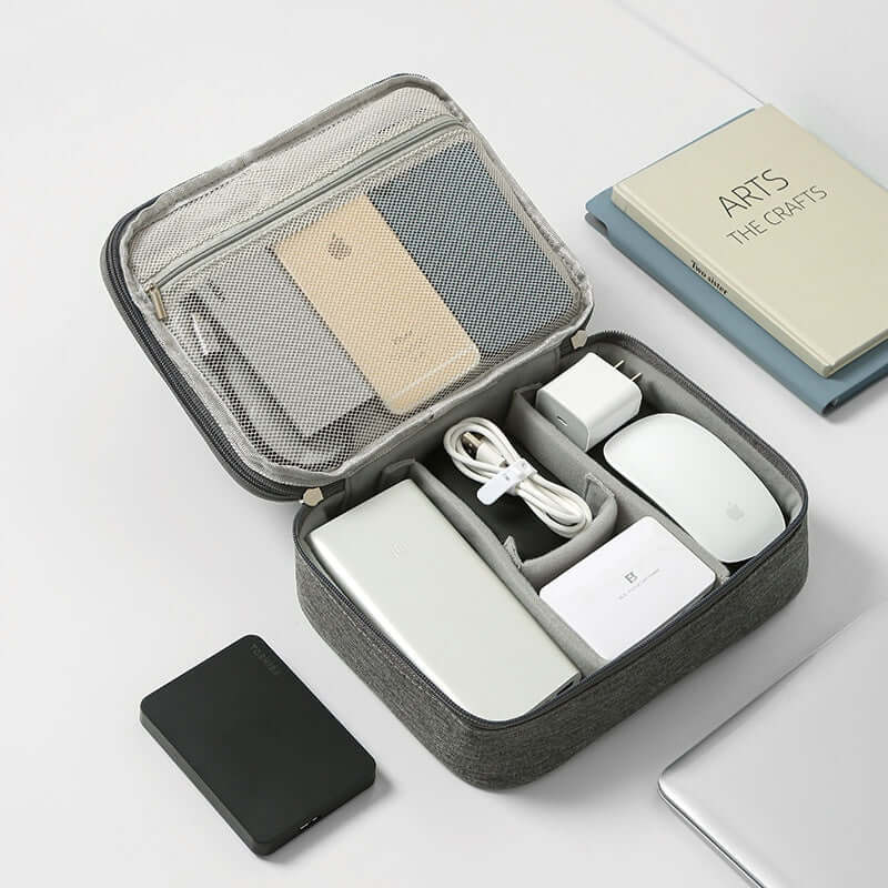 Data Cable Storage Bag Mobile Power Box Travel Portable Digital Accessories Organizing Folders - Robbe Digi.com