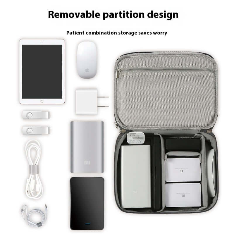Data Cable Storage Bag Mobile Power Box Travel Portable Digital Accessories Organizing Folders - Robbe Digi.com