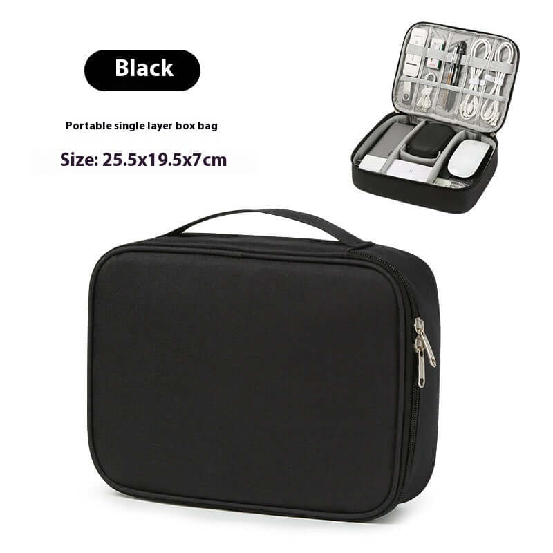 Data Cable Storage Bag Mobile Power Box Travel Portable Digital Accessories Organizing Folders - Robbe Digi.com