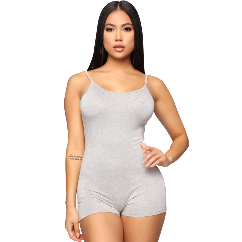 Women's Skinny Athleisure Suspender Jumpsuit - Robbe Digi.com