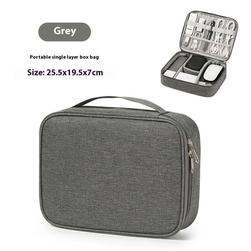 Data Cable Storage Bag Mobile Power Box Travel Portable Digital Accessories Organizing Folders - Robbe Digi.com