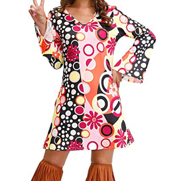Hippie Clothing Print Dress Women - Robbe Digi.com