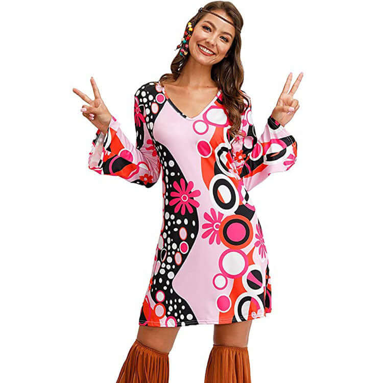 Hippie Clothing Print Dress Women - Robbe Digi.com