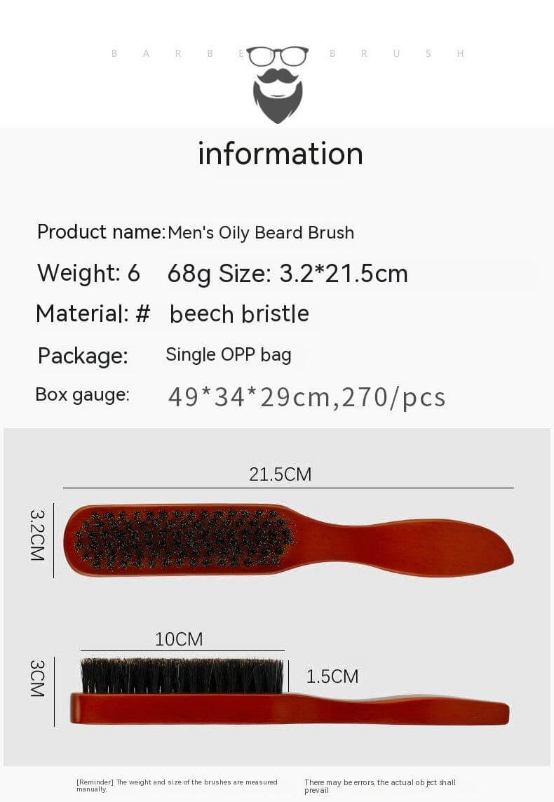 Wooden Handle Pig Bristle Brush Cleaning Broken Hair Brush Hair Salon Tool - Robbe Digi.com