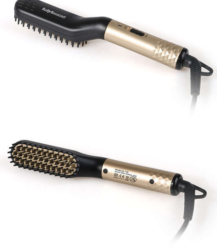 Multifunctional Hair Straightener Hair Comb Brush Men Beard Straightener Straightening - Robbe Digi.com