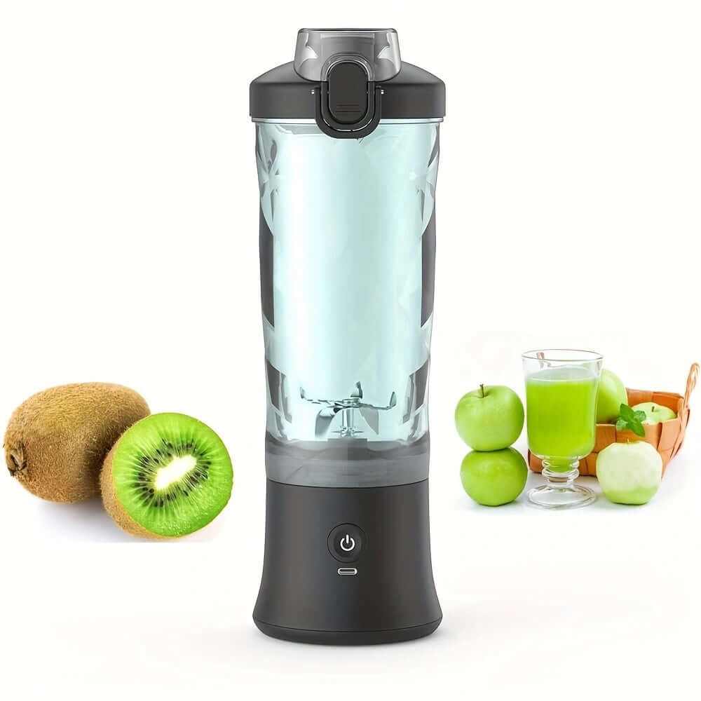 Portable Blender 600ML Electric Juicer Fruit Mixers 4000mAh USB Rechargeable Smoothie Mini Blender Personal Juicer Colorf - Robbe Digi.com