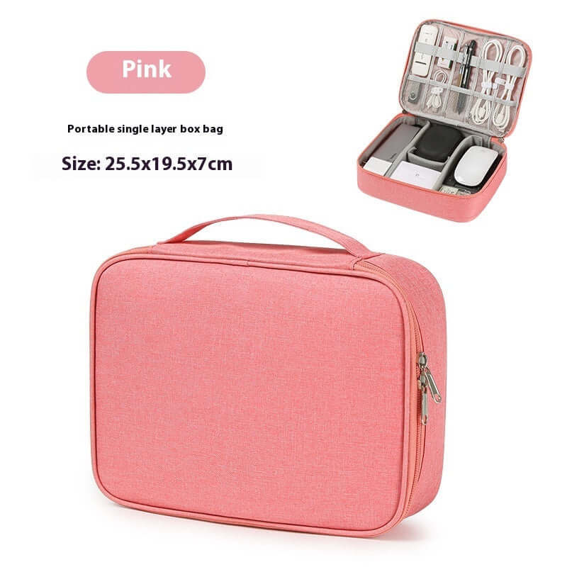 Data Cable Storage Bag Mobile Power Box Travel Portable Digital Accessories Organizing Folders - Robbe Digi.com