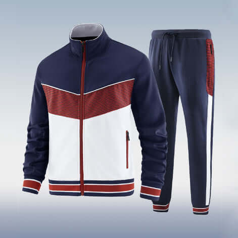 Trend Casual Two-piece Suit Long Sleeve Trousers Suit - Robbe Digi.com