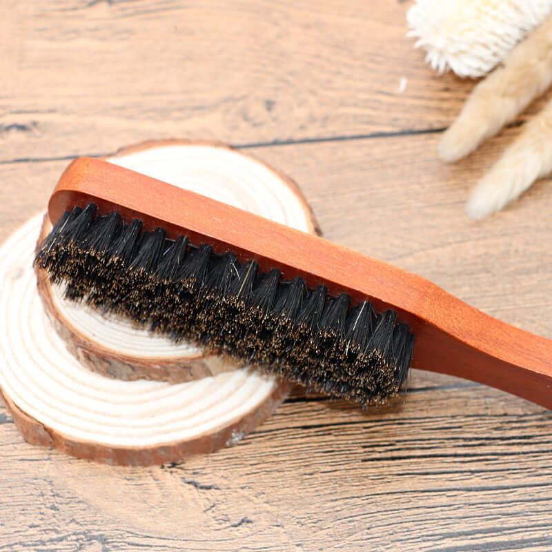 Wooden Handle Pig Bristle Brush Cleaning Broken Hair Brush Hair Salon Tool - Robbe Digi.com